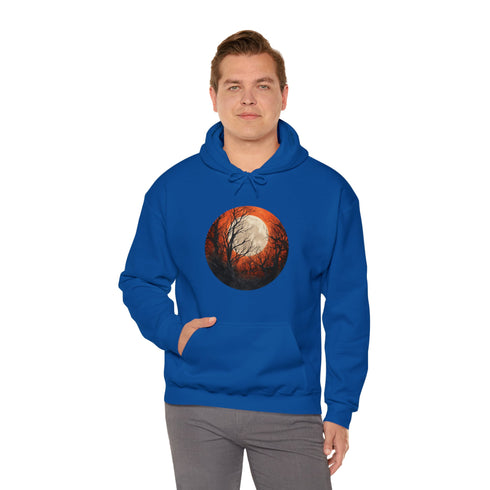 Halloween Harvest Moon - Graphic Hooded Sweatshirt